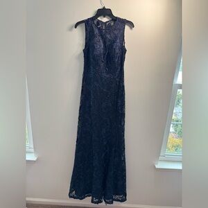 MARINA Dark Blue Maxi Dress